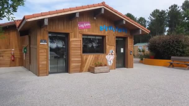 Linxe Francia Settembre 2019 Bungalow Vacanze Nel Sud Della Francia — Video Stock