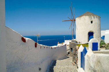 Santorini Adası 'nın güzel mimarisi, Yunanistan