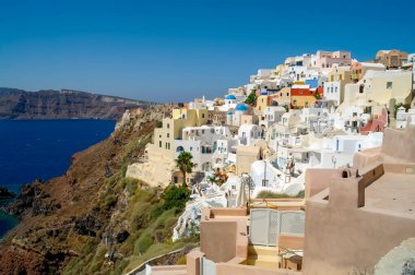 Santorini Adası 'nın güzel mimarisi, Yunanistan