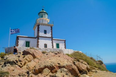 Güneşli bir günde deniz feneri, Yunanistan