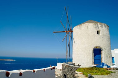 Santorini Adası 'nın güzel mimarisi, Yunanistan