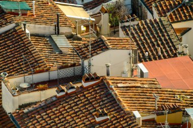 FLORENCE, İtalya - 14 Ocak 2020: Floransa, İtalya 'da anıtlar, mimari ve kuleler.