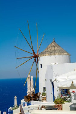 Santorini Adası 'nın güzel mimarisi, Yunanistan