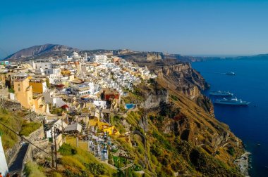 Santorini Adası 'nın güzel mimarisi, Yunanistan