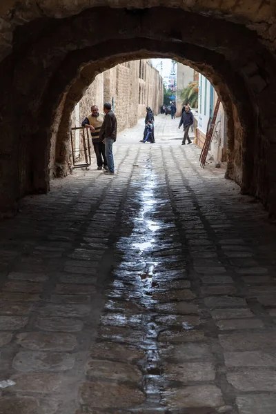 Sousse Tunisie Janvier 2020 Rue Tunnel Sousse Tunisie — Photo