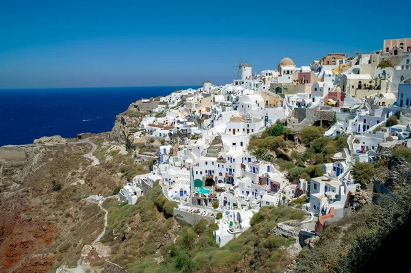 Piękna Architektura Wyspy Santorini Grecja — Zdjęcie stockowe