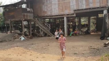 local kids in Thai village