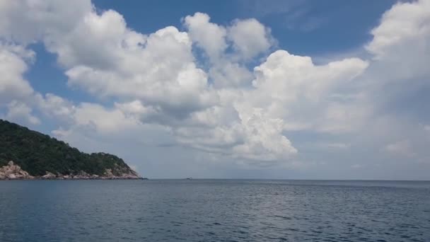 Hermosa Isla Tailandia Destino Vacaciones Koh Nang Yuan Cerca Koh — Vídeos de Stock