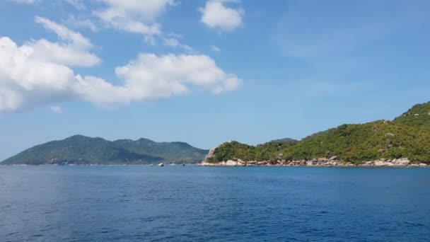 Beautiful Island Thailand Holidays Destination Koh Nang Yuan Koh Tao — Stock Video