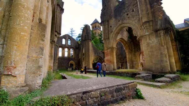 Florenville Belgium June 2019 Reruntuhan Orval Abbey Dan Gereja Ini — Stok Video