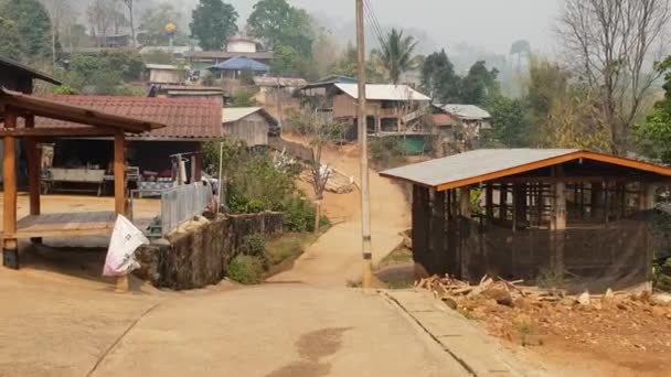 Povero Villaggio Thailandia — Video Stock