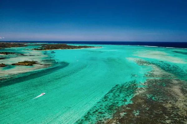 毛里求斯南部海岸的空中景观 美丽的风景 — 图库照片