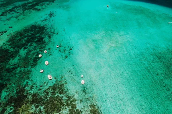 Imagem Aérea Costa Leste Ilha Maurícia Lagoa Bonita Ilha Maurício Fotos De Bancos De Imagens