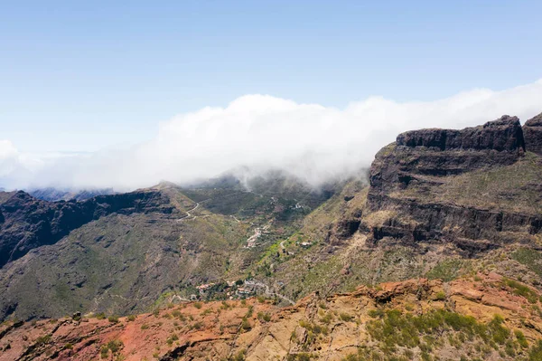 Vista Montanha Estrada Nas Montanhas Ilha Tenerife Ilhas Canárias Espanha — Fotografia de Stock