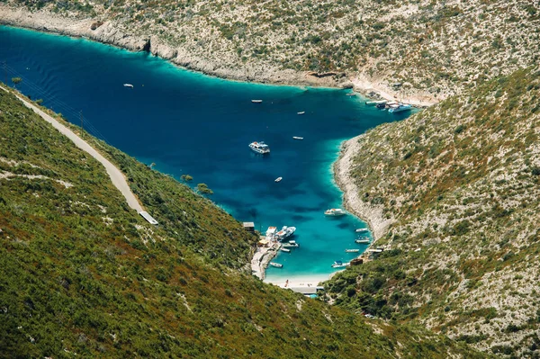 Porto Vromi Zakinthos Island Sights Zakinthos Island Найкращі Пляжі Греції — стокове фото