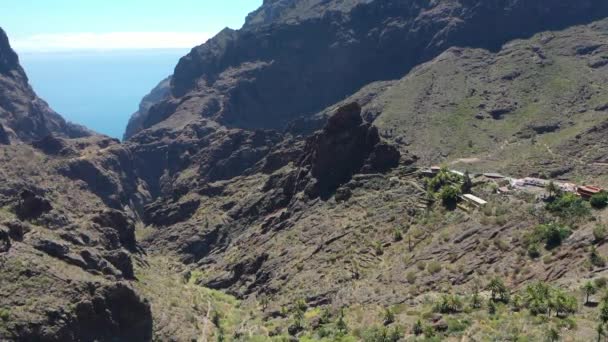 Tenerife, la strada che conduce alla gola di Masca — Video Stock