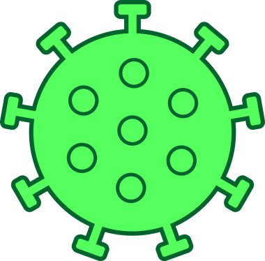 Koronavirüsün minimalist basit görüntüsü