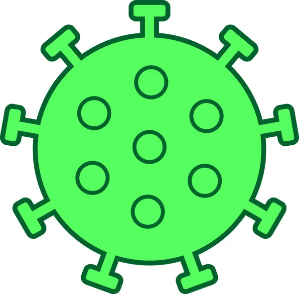 Minimalistisches Einfaches Bild Des Coronavirus — Stockfoto