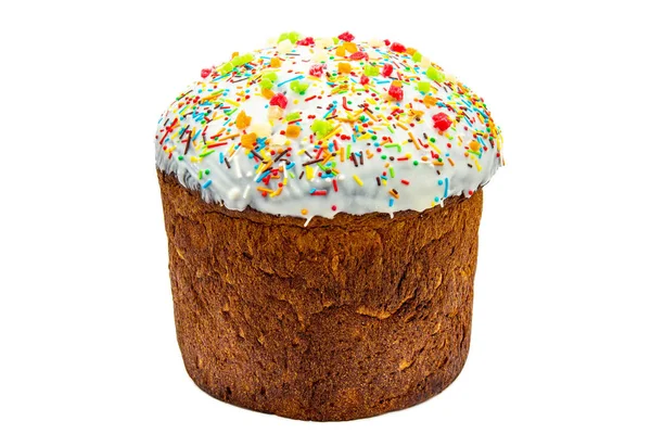 Beyaz arkaplanda izole edilmiş Paskalya pastası