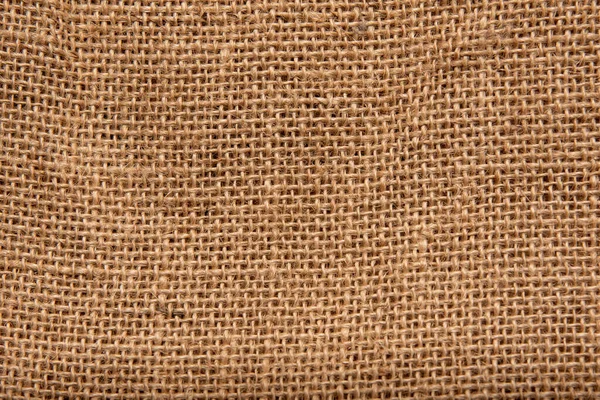 Stoff Dunkelbeige Hintergrund Textur Sacktuch — Stockfoto