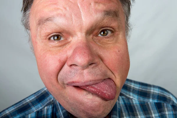 Emotions Middle Aged Man Satire Humor Pandemic — Stock Photo, Image