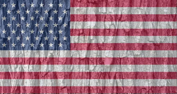 Amerikaanse Vlag Korst Textuur Achtergrond Achtergrond Voor Ansichtkaarten Tot Dag — Stockfoto