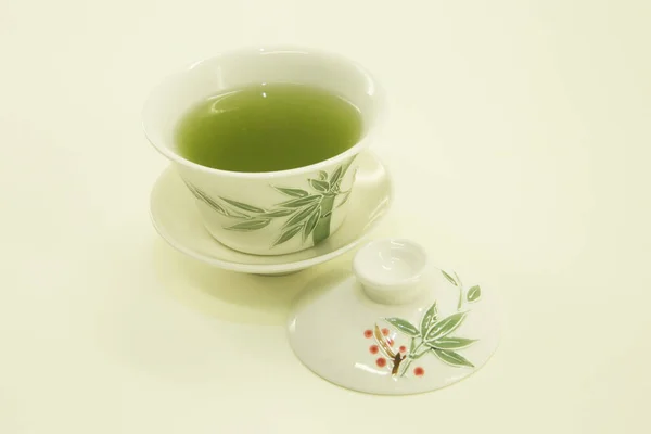 Thé Japonais Thé Matcha Thé Vert Dans Une Belle Tasse — Photo