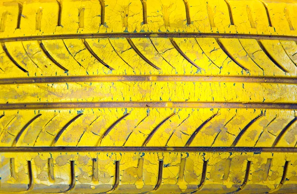 Old Car Tire Painted Various Colors Unusual Background Texture Computer — Stock Photo, Image