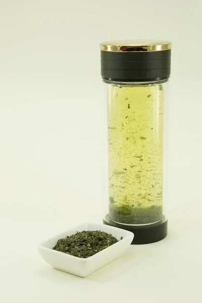 Japanese Tea Matcha Green Tea Matcha Tea Green Tea Brewed — Stock Photo, Image