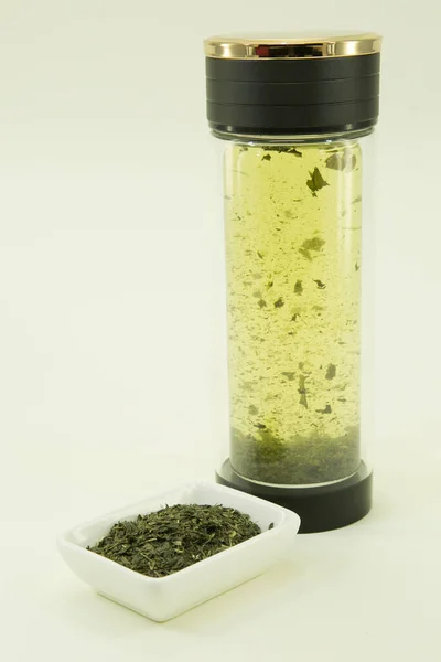 Japanese Tea Matcha Green Tea Matcha Tea Green Tea Brewed — Stock Photo, Image
