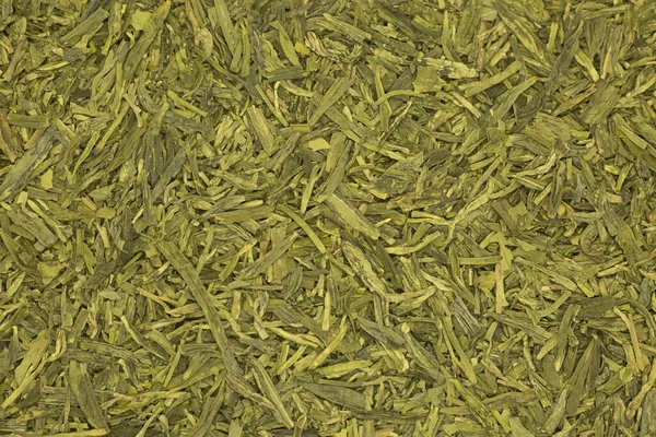 Chinesischer Grüner Tee Lundzin Peking Teehintergrund Textur Blanko Für Etikett — Stockfoto