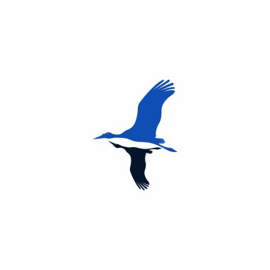Kuş Logosu Şablonu vektör çizimi