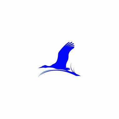 Kuş Logosu Şablonu vektör çizimi