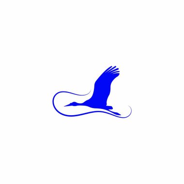 Kuş Logosu Şablonu vektör çizimi