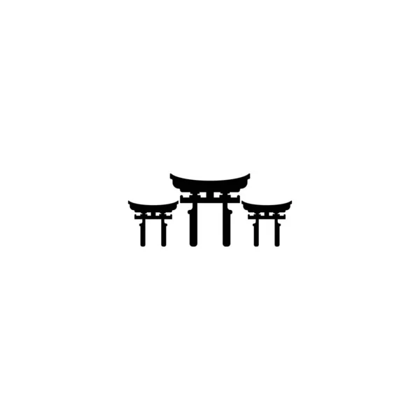 Логотип Плоской Векторной Иконки Тори Гейт — стоковый вектор