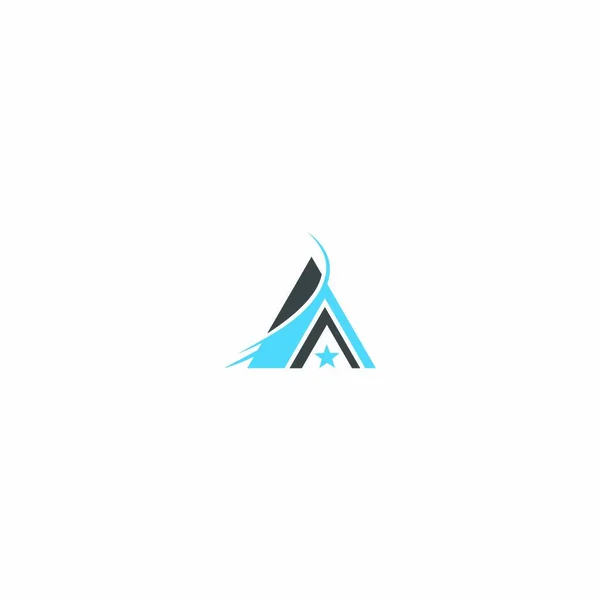 Pirâmide Logo Template Vetor Ilustração — Vetor de Stock