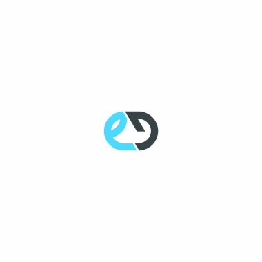 Harf ed logo resimleri tasarım vektörü