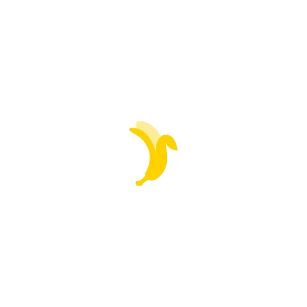 Icône Banane Logo Illustration Design — Image vectorielle