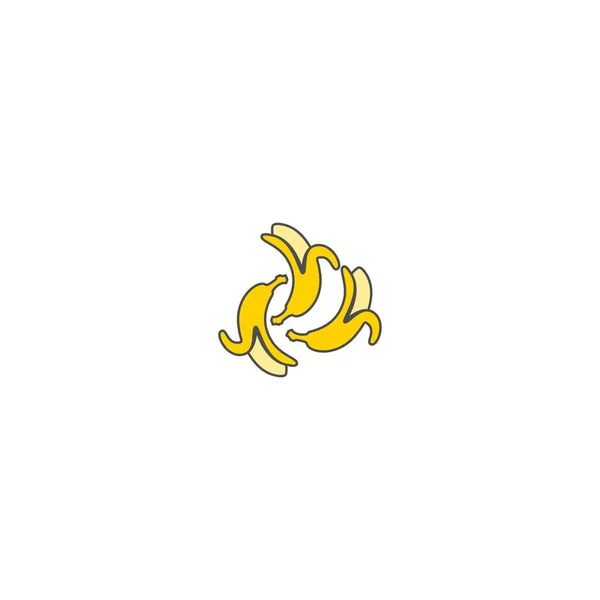 바나나 아이콘 아이콘 디자인 — 스톡 벡터