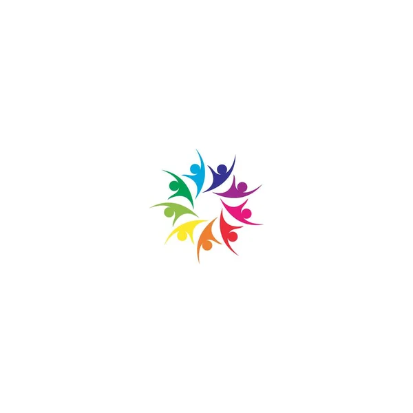 Vorlagenvektor Für Community Netzwerk Und Soziales Logo — Stockvektor