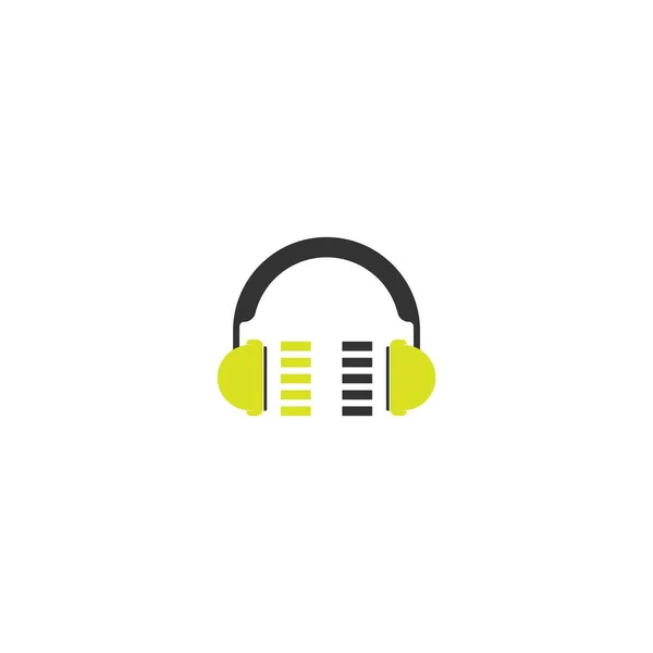 Podcast Simge Logo Illüstrasyon Tasarımı — Stok Vektör