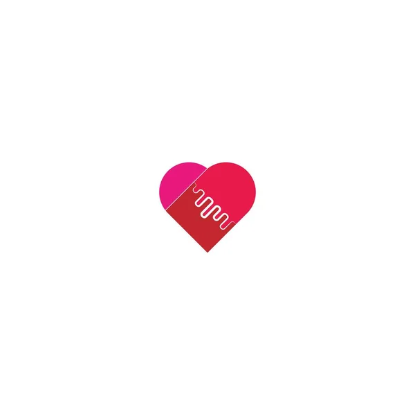 Love Logo Icon Vector Illustration — 스톡 벡터