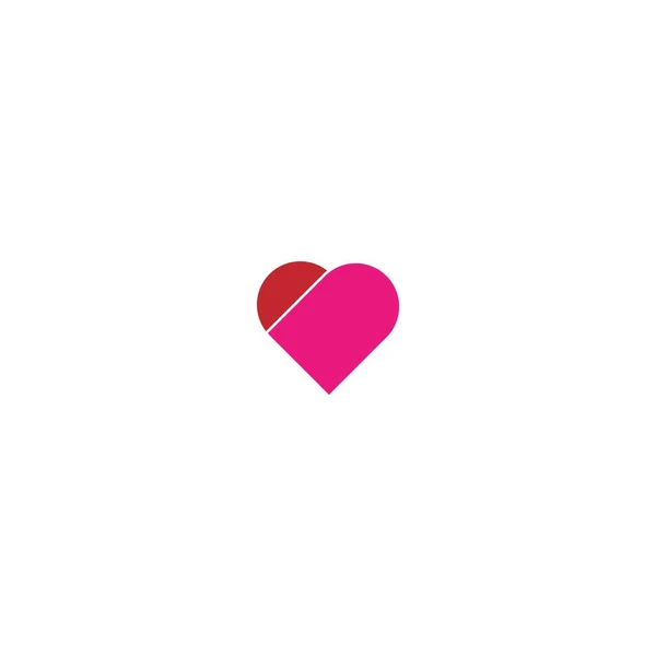 Love Logo Icon Vector Illustration — Stock Vector