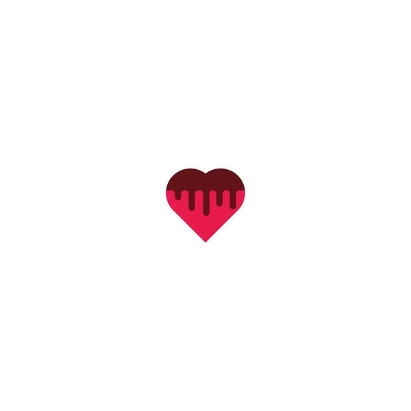 Aşk Logo Ikonu Vektör Illüstrasyonu — Stok Vektör
