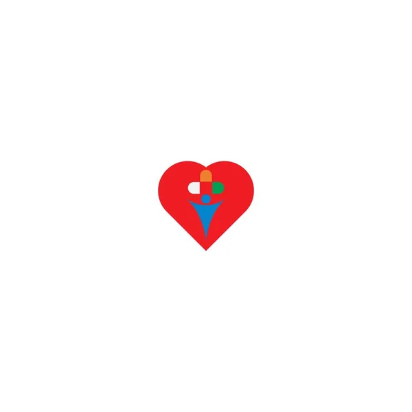 Ilustração Vetor Ícone Logotipo Amor —  Vetores de Stock