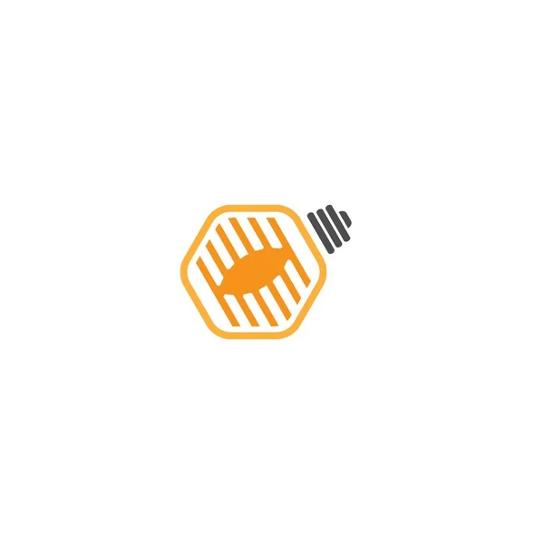 Ampul Lambası Fikri Logo Resimlemesi — Stok Vektör
