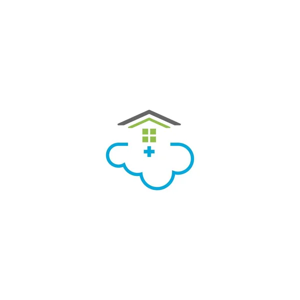 Bulut Bakımı Konsepti Logo Illüstrasyonu — Stok Vektör