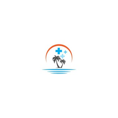 Medikal Palm Beach logo konsepti çizimi