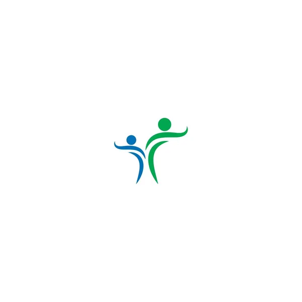 Icône Logo Communautaire Illustration Colorée — Image vectorielle