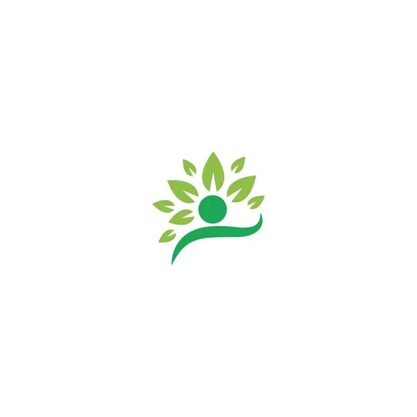 Menschen Baumpflege Logo Illustration — Stockvektor